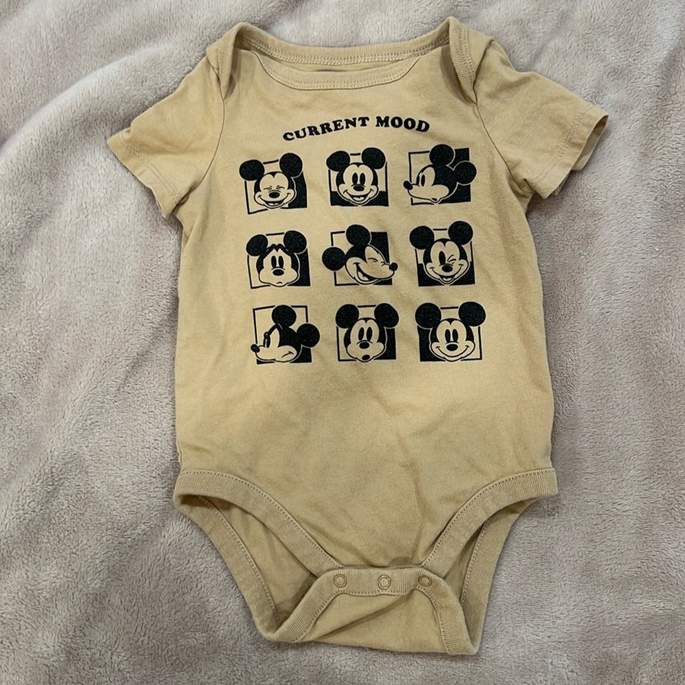 Baby Gap Disney Mickey Mouse Onesie 6-12 month